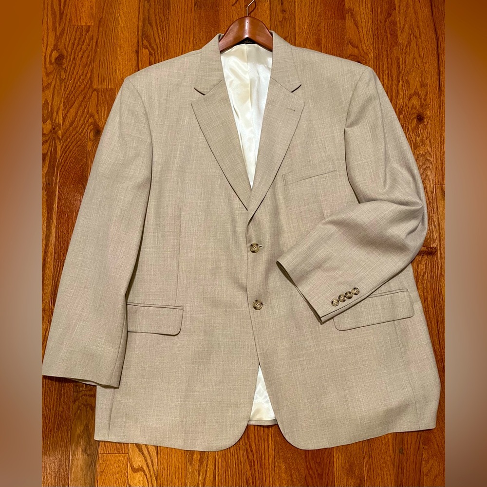 Men’s Stafford khaki sport coat size 46R